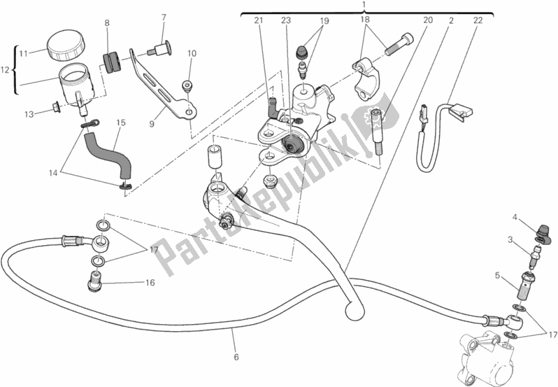 Todas las partes para Control De Embrague de Ducati Superbike 1299 ABS 2015